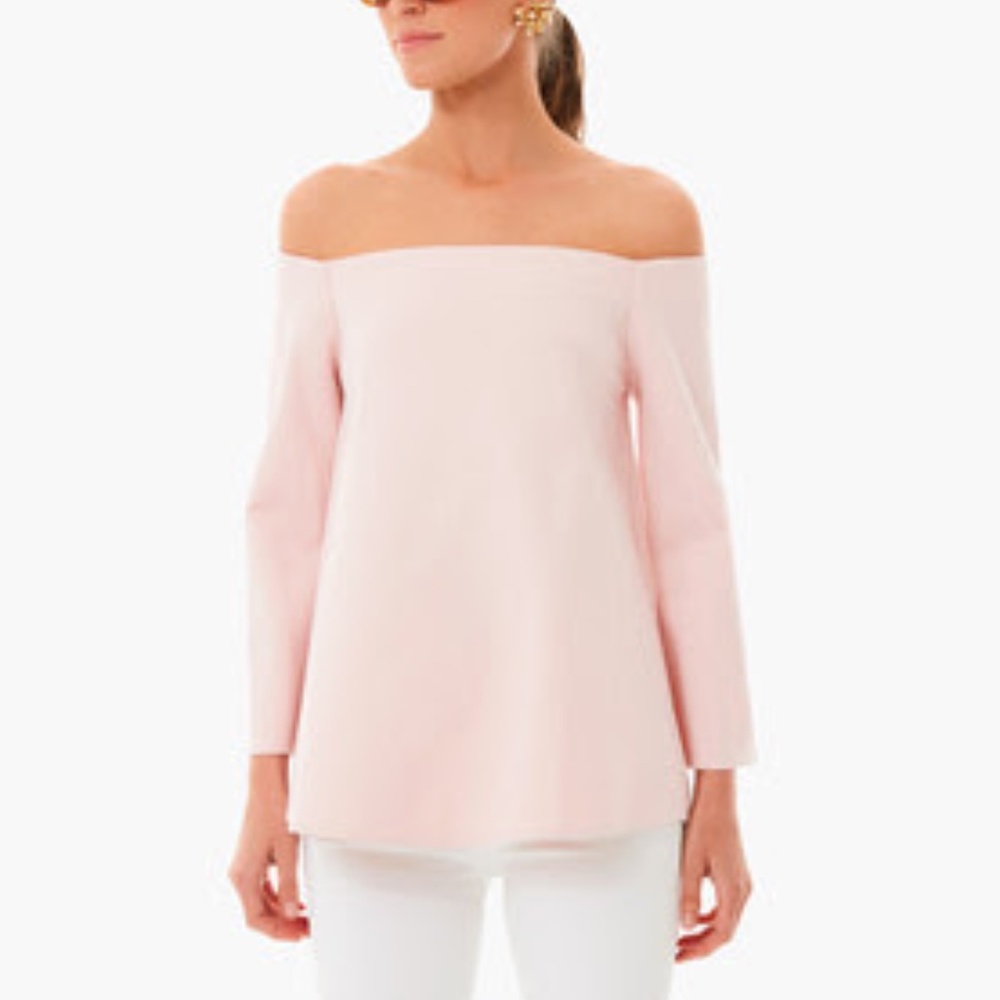 Tuckernuck Miranda Off the Shoulder Top Blush Size Medium